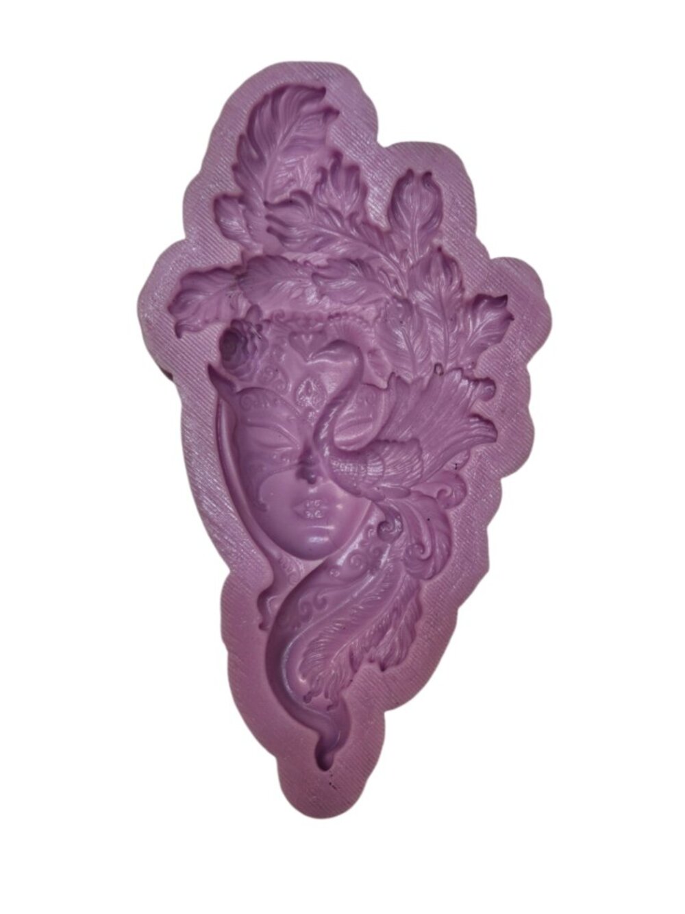 Ornate Masked Lady Silicone Mold